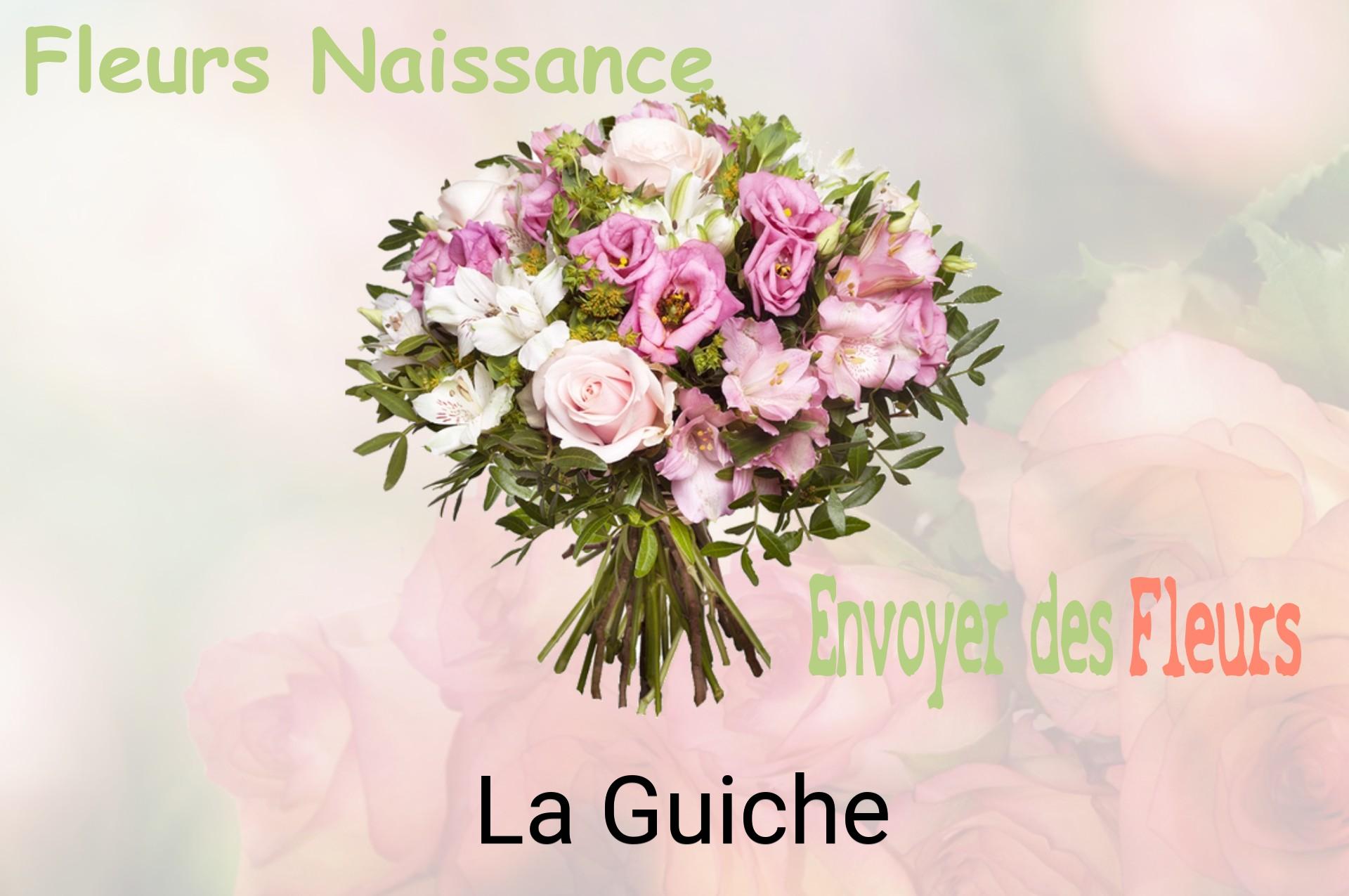Bouquet de fleurs de naissance livré à La Guiche